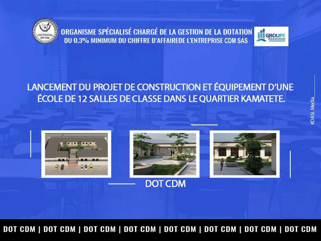 Construction d’une École Publique moderne à Kamatete, un Pas décisif vers l’amélioration de l’Éducation